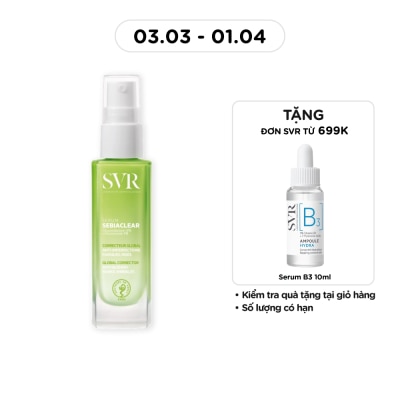 SVR - Serum SVR Sebiaclear Serum Giảm Mụn, Thông Thoáng Lỗ Chân Lông, Làm Mềm Mịn Da 30ml