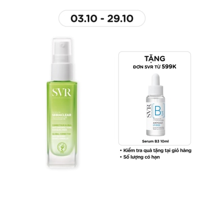 SVR Serum SVR Sebiaclear Serum Giảm Mụn, Thông Thoáng Lỗ Chân Lông, Làm Mềm Mịn Da 30ml