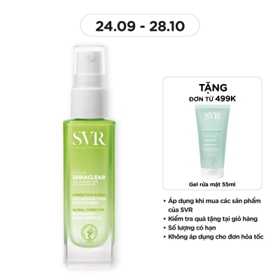 SVR Serum SVR Sebiaclear Serum Giảm Mụn, Thông Thoáng Lỗ Chân Lông, Làm Mềm Mịn Da 30ml image