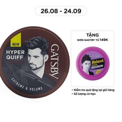 GATSBY Wax Vuốt Tóc Gatsby Extreme & Volume 75g