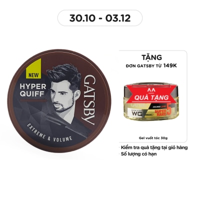 GATSBY Wax Vuốt Tóc Gatsby Extreme & Volume 75g