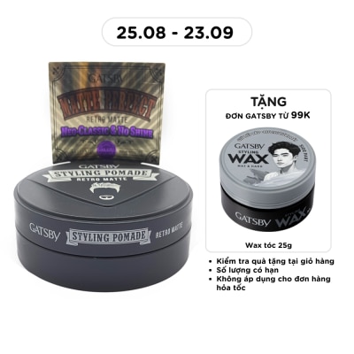 GATSBY - Pomade Vuốt Tóc Gatsby Retro Matte 75g image