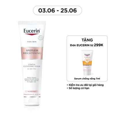 EUCERIN Sữa Rửa Mặt Tạo Bọt Eucerin Sáng Da Spotless Brightening Gentle Cleansing Foam 150g