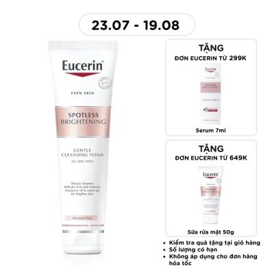 EUCERIN - Sữa Rửa Mặt Tạo Bọt Eucerin Sáng Da Spotless Brightening Gentle Cleansing Foam 150g image
