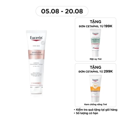 EUCERIN Sữa Rửa Mặt Tạo Bọt Eucerin Sáng Da Spotless Brightening Gentle Cleansing Foam 150g