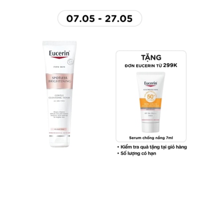 EUCERIN - Sữa Rửa Mặt Tạo Bọt Eucerin Sáng Da Spotless Brightening Gentle Cleansing Foam 150g