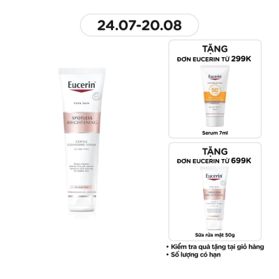 EUCERIN Sữa Rửa Mặt Tạo Bọt Eucerin Sáng Da Spotless Brightening Gentle Cleansing Foam 150g