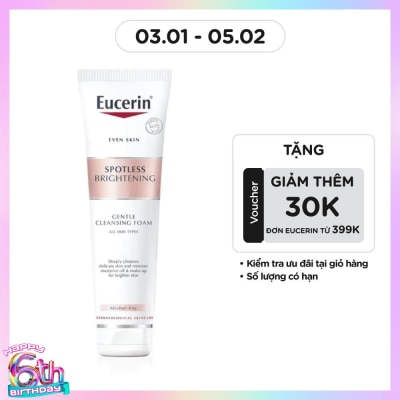 EUCERIN Sữa Rửa Mặt Tạo Bọt Eucerin Sáng Da Spotless Brightening Gentle Cleansing Foam 150g