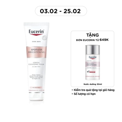 EUCERIN Sữa Rửa Mặt Tạo Bọt Eucerin Sáng Da Spotless Brightening Gentle Cleansing Foam 150g