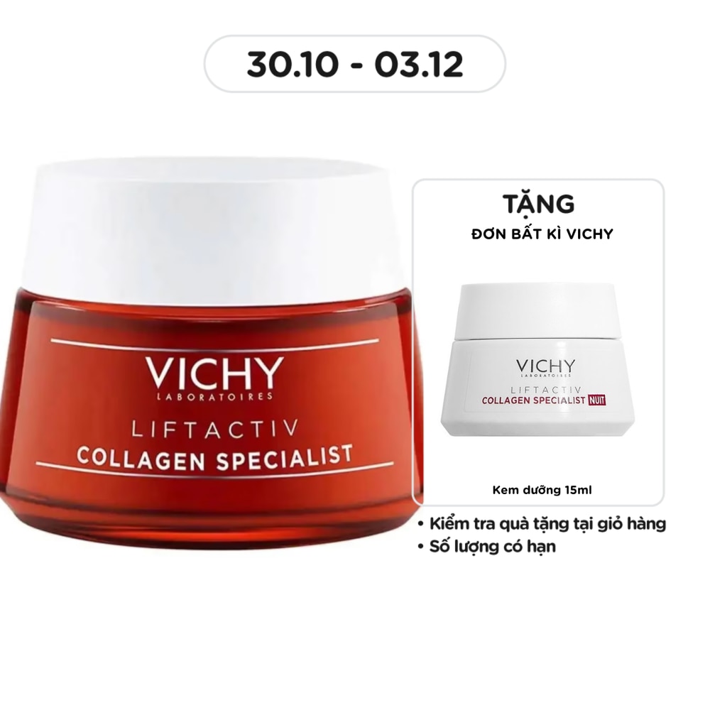 Kem Dưỡng Vichy Collagen Liftactiv Collagen Specialist Chuyên Biệt 50ml