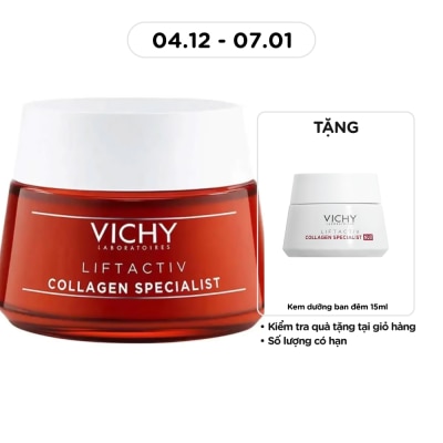 VICHY Kem Dưỡng Vichy Collagen Liftactiv Collagen Specialist Chuyên Biệt 50ml