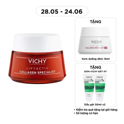 VICHY - Kem Dưỡng Vichy Collagen Liftactiv Collagen Specialist Chuyên Biệt 50ml