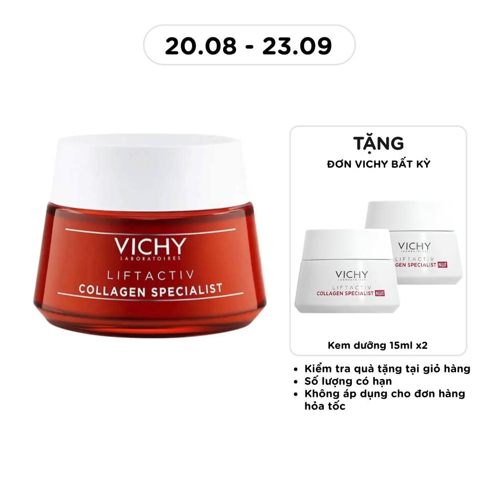 Kem Dưỡng Vichy Collagen Liftactiv Collagen Specialist Chuyên Biệt 50ml image