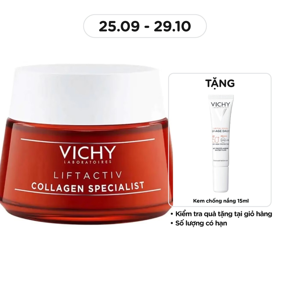 Kem Dưỡng Vichy Collagen Liftactiv Collagen Specialist Chuyên Biệt 50ml