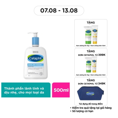 CETAPHIL Sữa Rửa Mặt Cetaphil Gentle Skin Cleanser 500ml