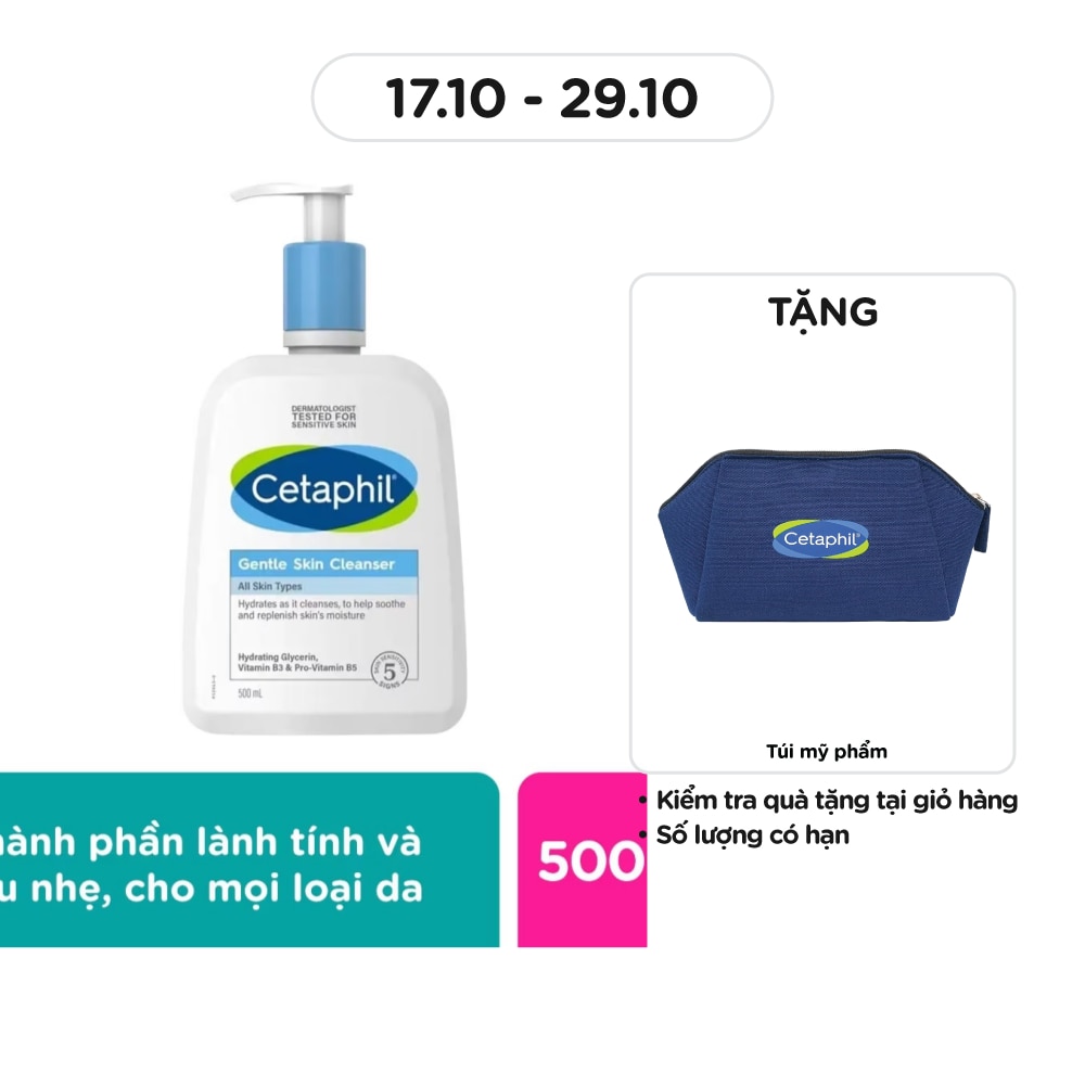 Sữa Rửa Mặt Cetaphil Gentle Skin Cleanser 500ml