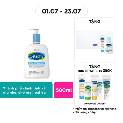 CETAPHIL Sữa Rửa Mặt Cetaphil Gentle Skin Cleanser 500ml