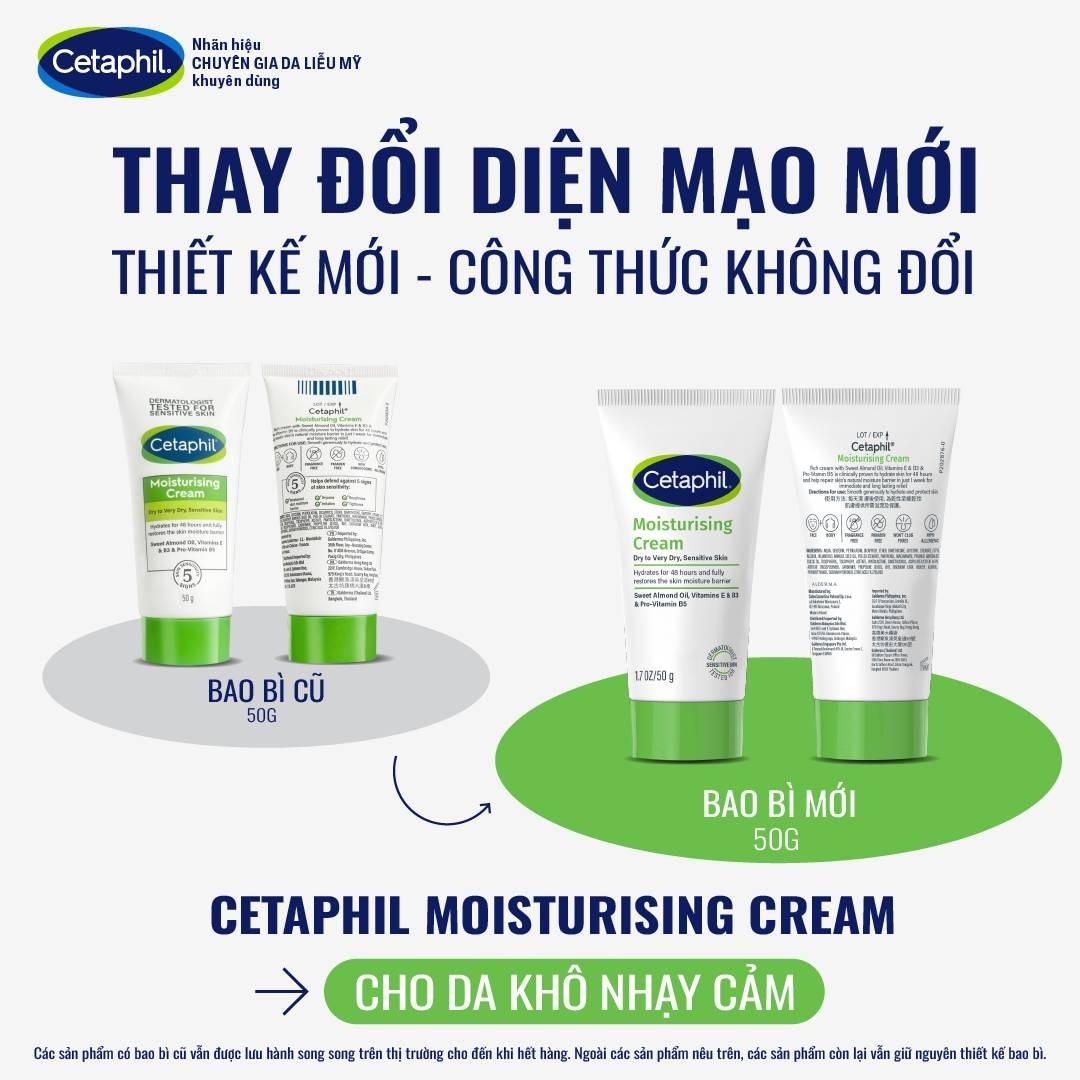 Kem Dưỡng Ẩm Cetaphil Moisturizing Cream 50g