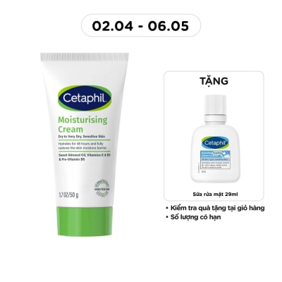 CETAPHIL - Kem Dưỡng Ẩm Cetaphil Moisturizing Cream 50g