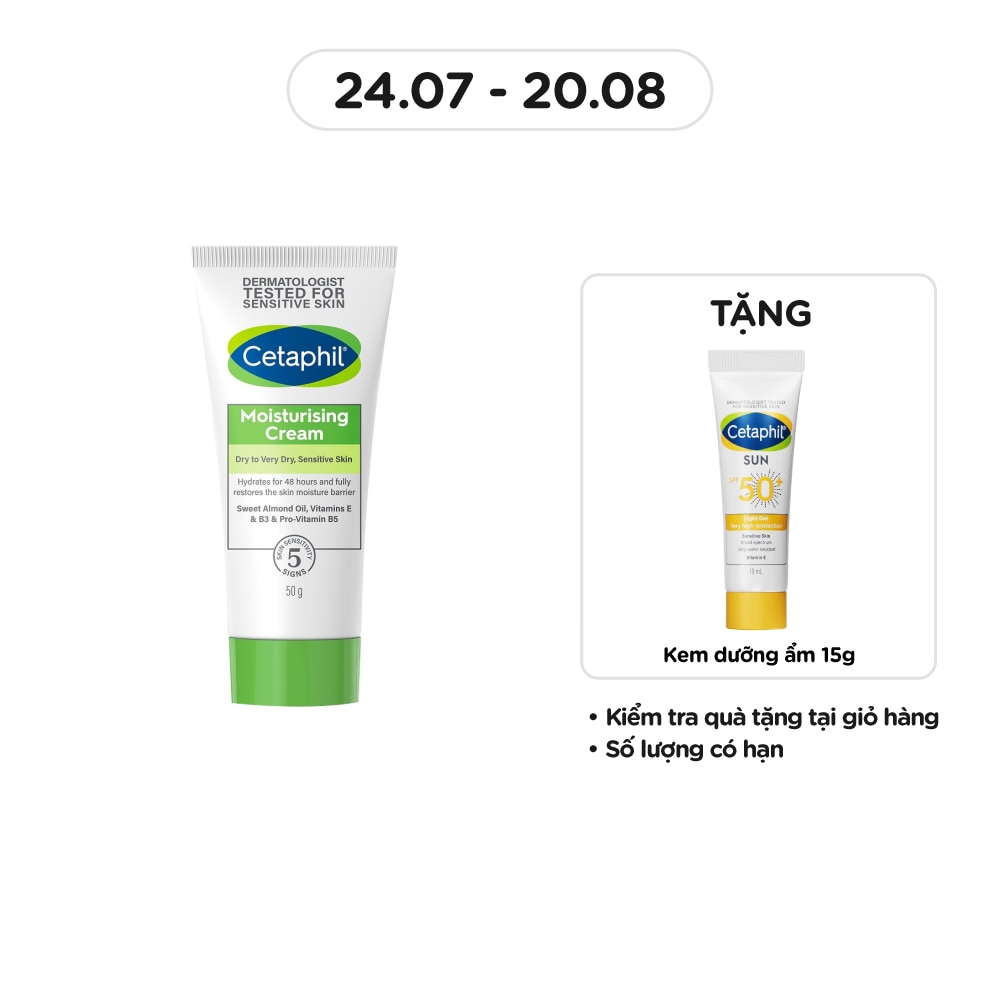 Kem Dưỡng Ẩm Cetaphil Moisturizing Cream 50g