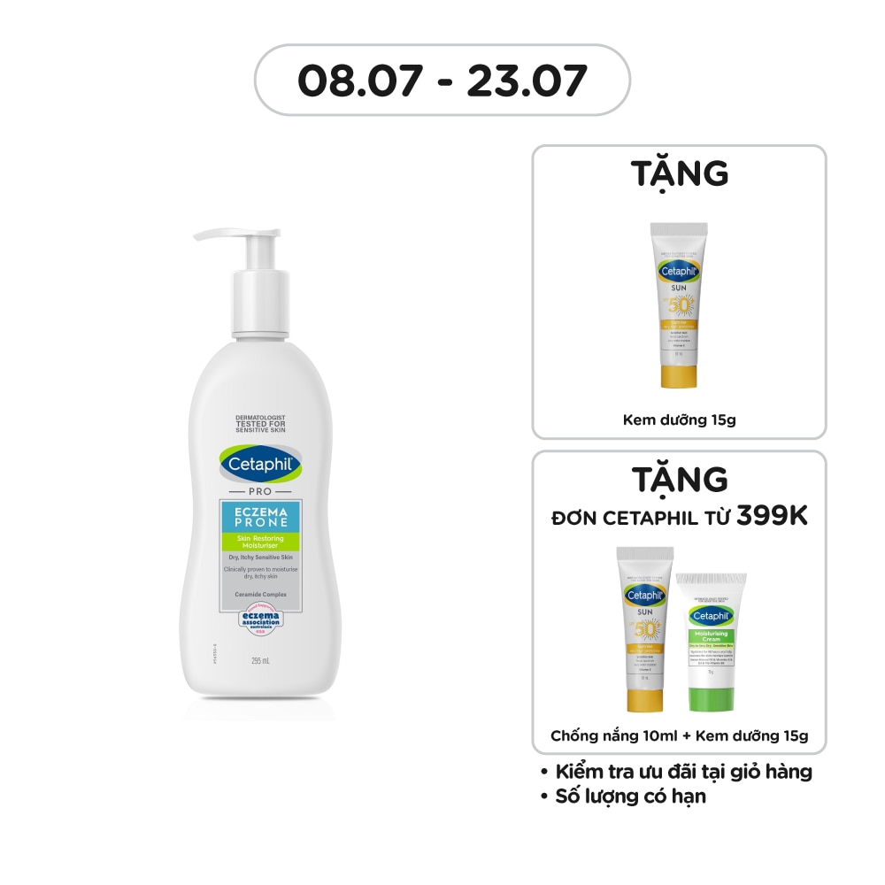 Sữa Dưỡng Thể Cetaphil Pro Ad Derma Dành Cho Da Khô, Ngứa 295ml