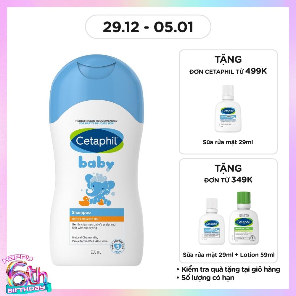 Dầu Gội Trẻ Em Cetaphil Baby Shampoo 200ml