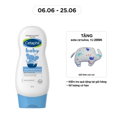 CETAPHIL Sữa Tắm Trẻ Em Cetaphil Baby Moisturizing Bath & Wash Dưỡng Ẩm 230ml
