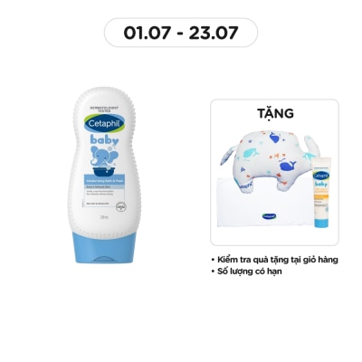 CETAPHIL Sữa Tắm Trẻ Em Cetaphil Baby Moisturizing Bath & Wash Dưỡng Ẩm 230ml