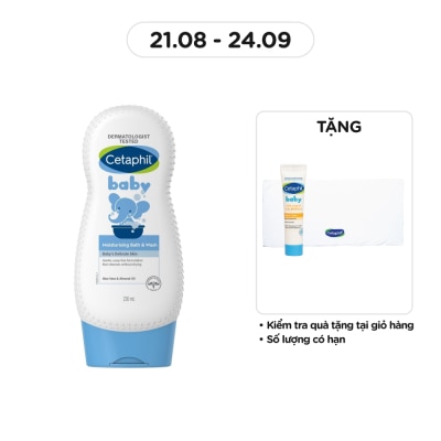 CETAPHIL Sữa Tắm Trẻ Em Cetaphil Baby Moisturizing Bath & Wash Dưỡng Ẩm 230ml