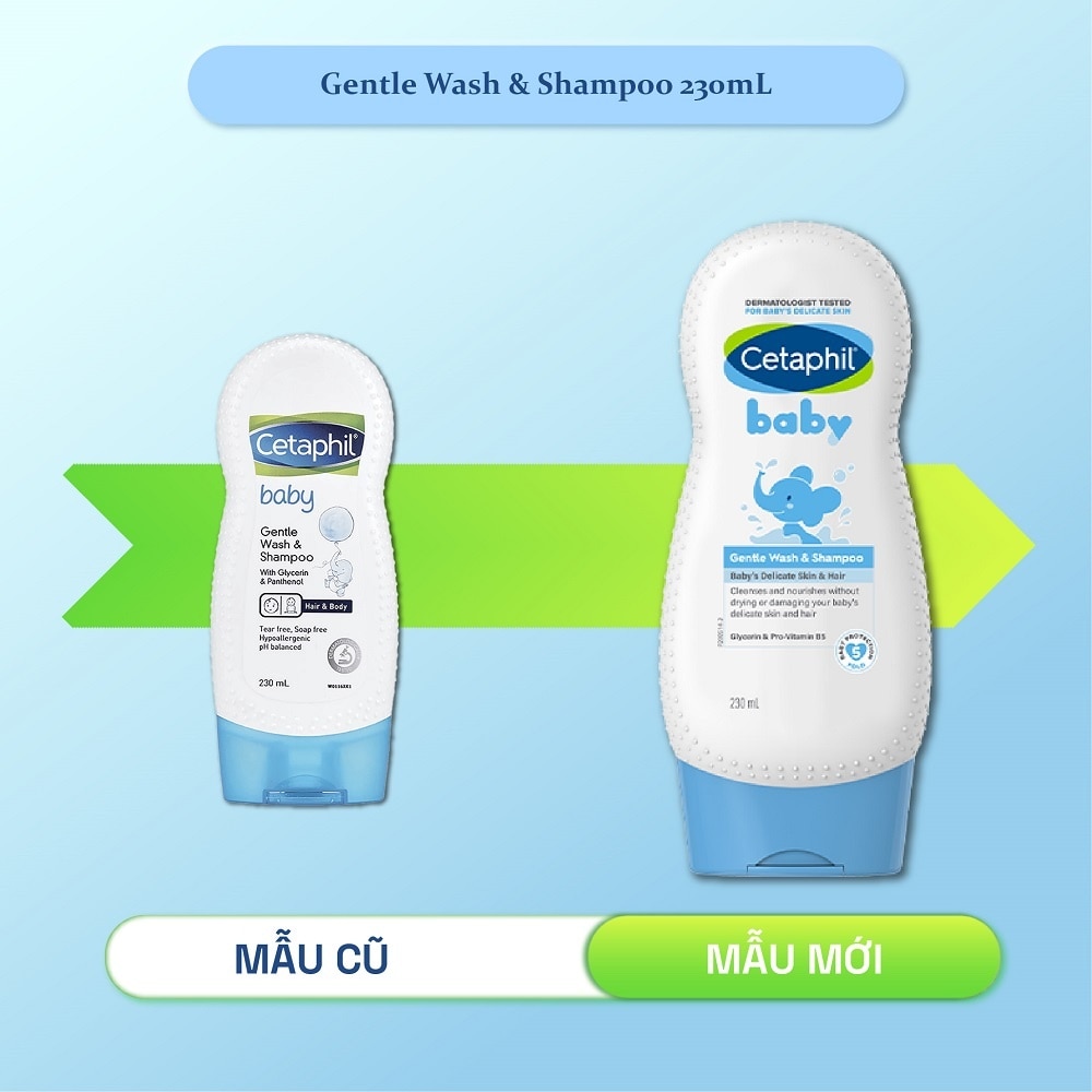 Sữa Tắm Gội Trẻ Em Cetaphil Baby Gentle Wash & Shampoo 230ml