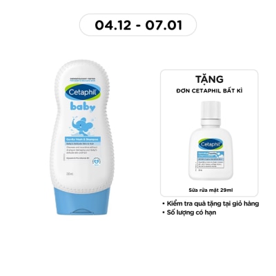 CETAPHIL Sữa Tắm Gội Trẻ Em Cetaphil Baby Gentle Wash & Shampoo 230ml
