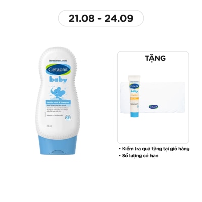 CETAPHIL Sữa Tắm Gội Trẻ Em Cetaphil Baby Gentle Wash & Shampoo 230ml