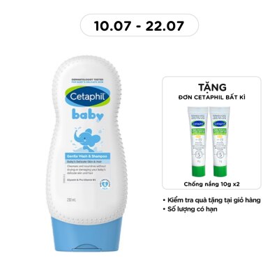 CETAPHIL - Sữa Tắm Gội Trẻ Em Cetaphil Baby Gentle Wash & Shampoo 230ml