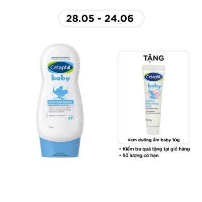 CETAPHIL - Sữa Tắm Gội Trẻ Em Cetaphil Baby Gentle Wash & Shampoo 230ml