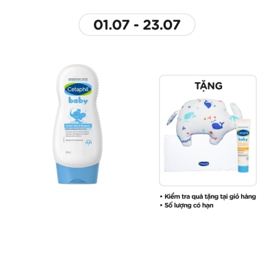 CETAPHIL Sữa Tắm Gội Trẻ Em Cetaphil Baby Gentle Wash & Shampoo 230ml