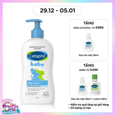 CETAPHIL Kem Dưỡng Da Trẻ Em Cetaphil Baby Daily Lotion 400ml