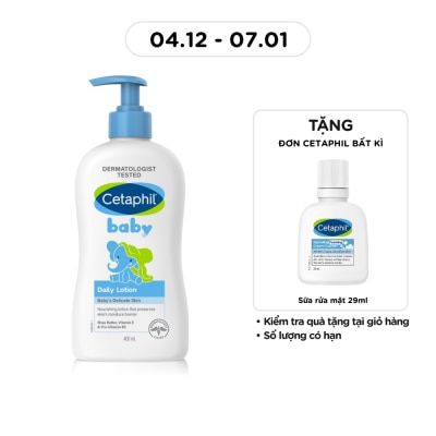CETAPHIL Kem Dưỡng Da Trẻ Em Cetaphil Baby Daily Lotion 400ml