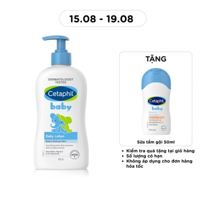 CETAPHIL - Kem Dưỡng Da Trẻ Em Cetaphil Baby Daily Lotion 400ml image
