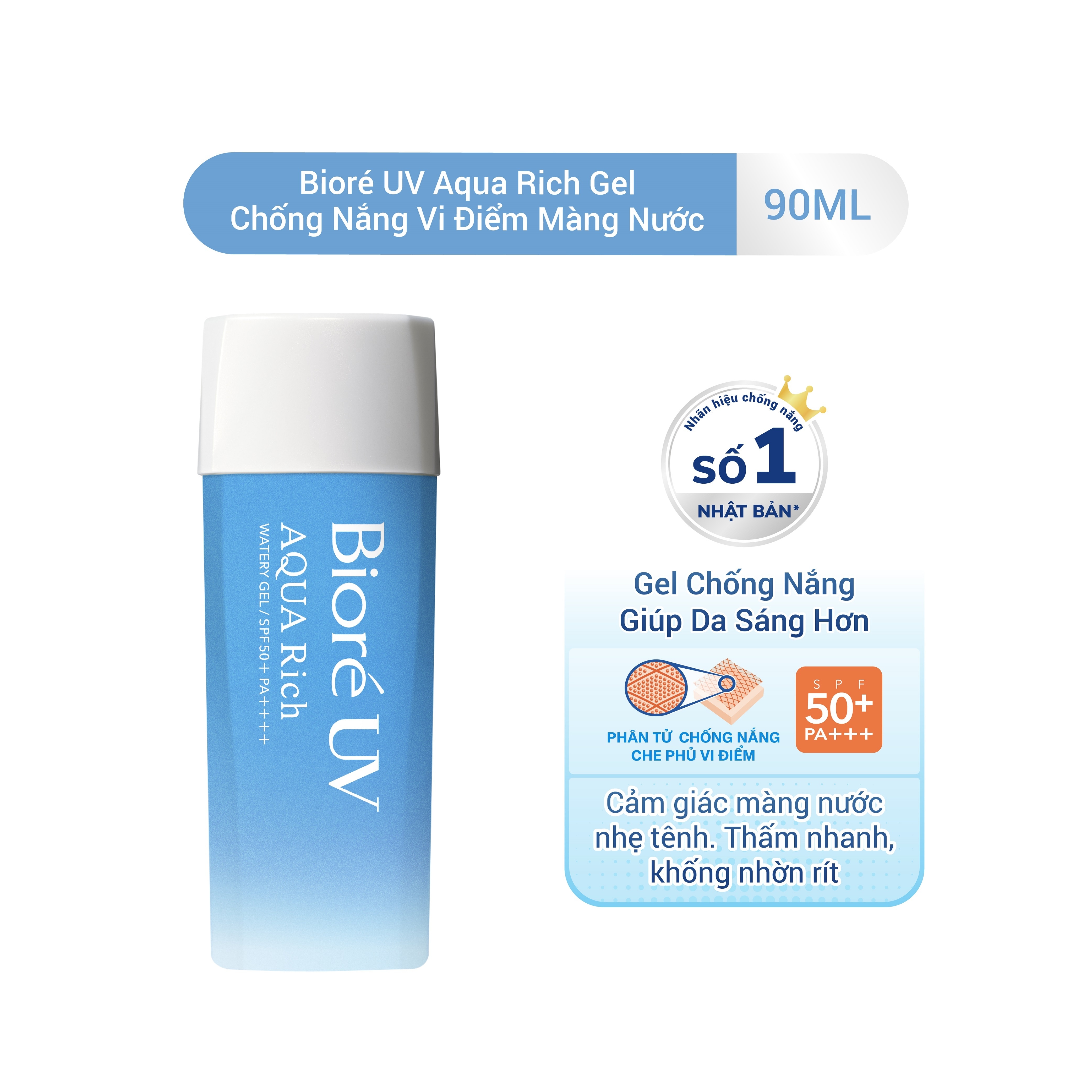 UV Aqua Rich Watery Gel SPF50+/PA++++ 90ml