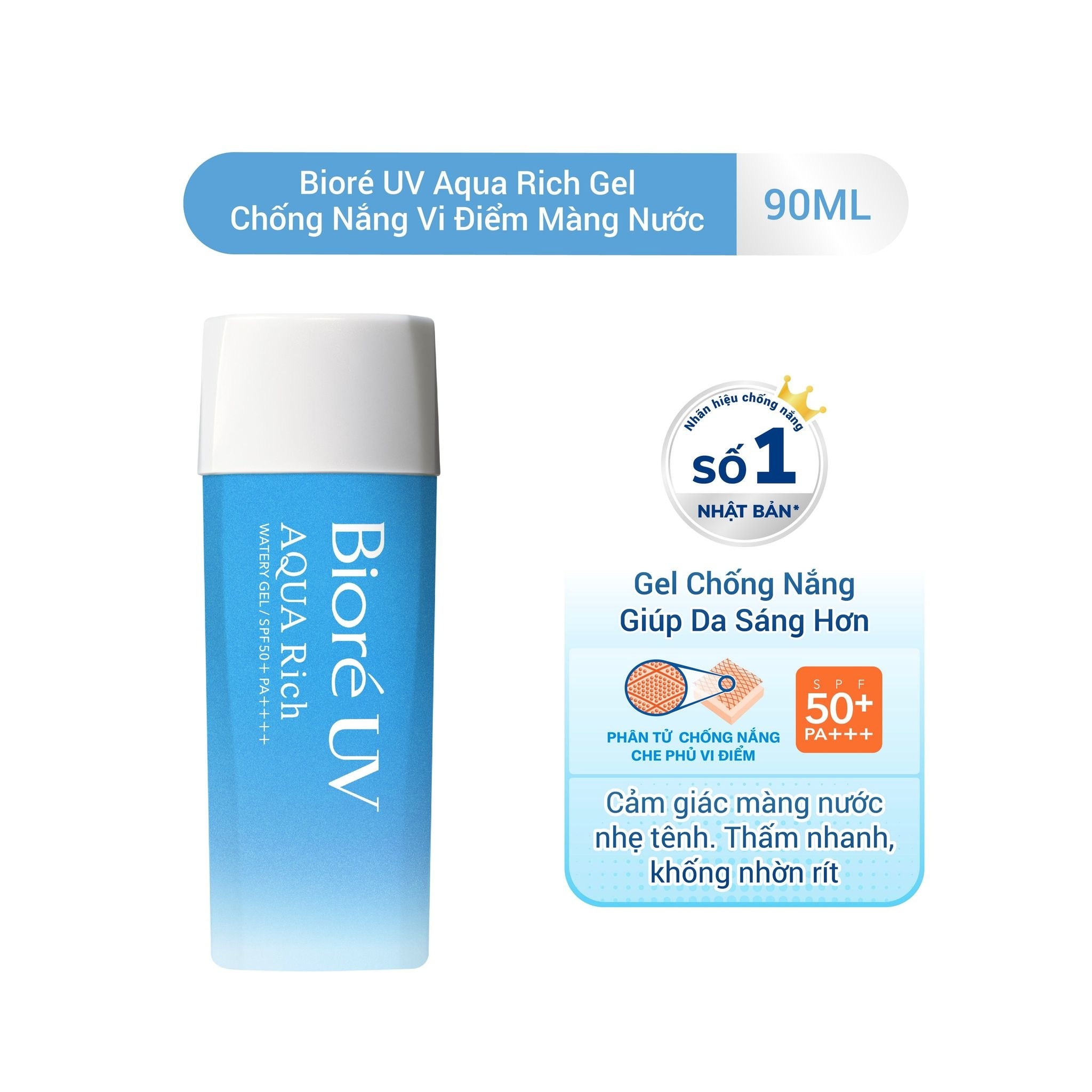 UV Aqua Rich Watery Gel SPF50+/PA++++ 90ml