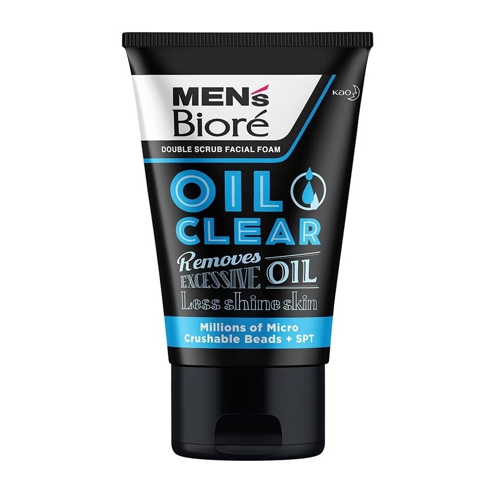 Sữa Rửa Mặt MEN's Bioré Foam Oil Clear Sạch Nhờn 100g