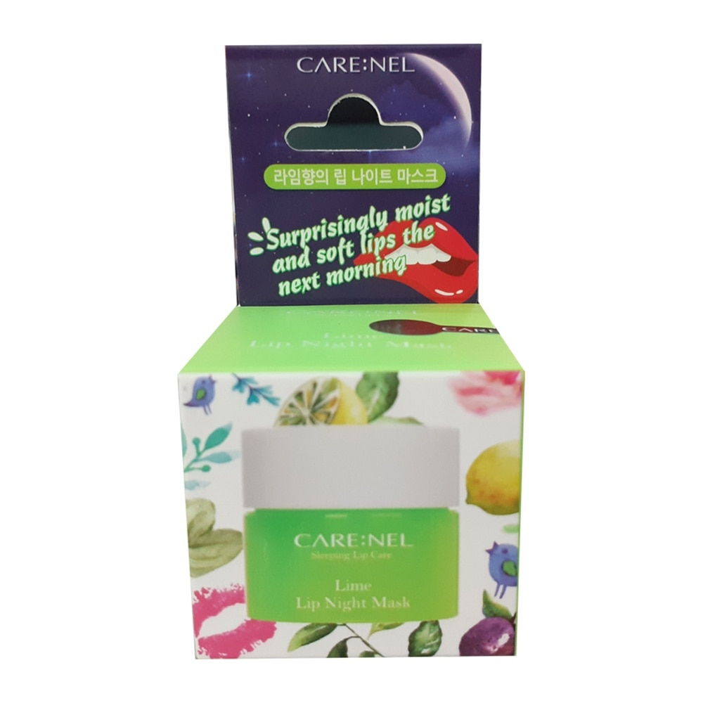 Mặt Nạ Ngủ Môi Care:Nel Lime Lip Night Mask Dưỡng Ẩm, Tẩy Tế Bào Môi Hương Chanh 5g