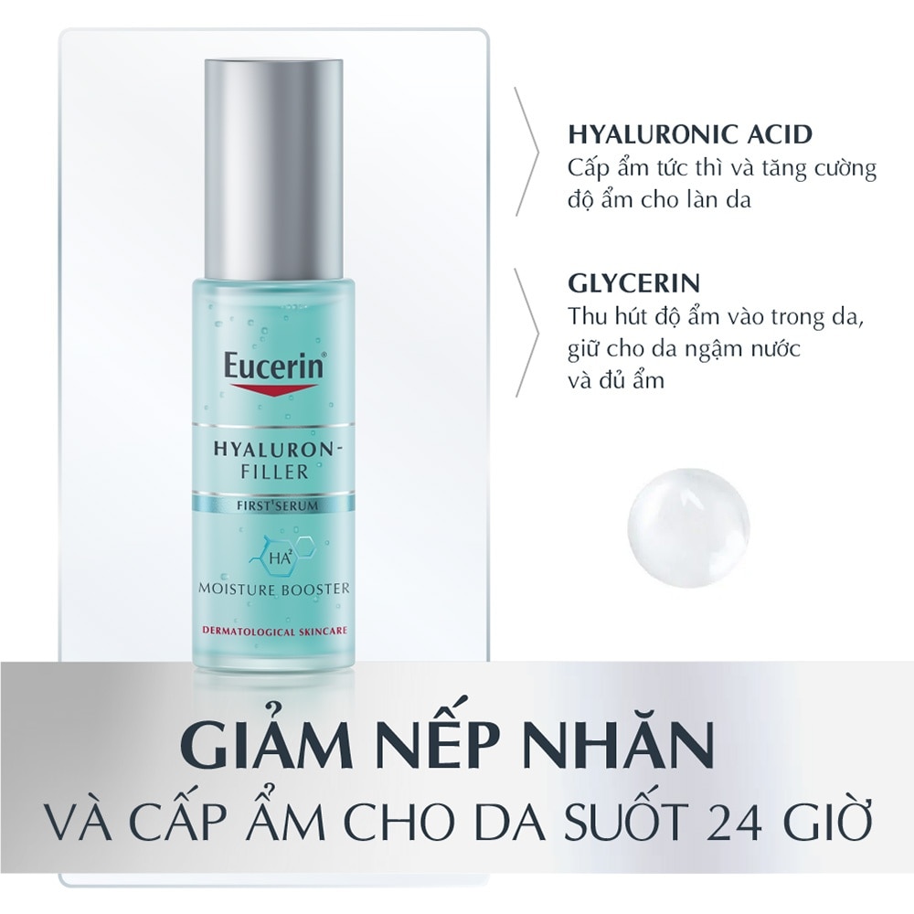 Tinh Chất Eucerin Cấp Ẩm, Giảm Nếp Nhăn, Săn Chắc Da Moisture Booster Serum 30ml