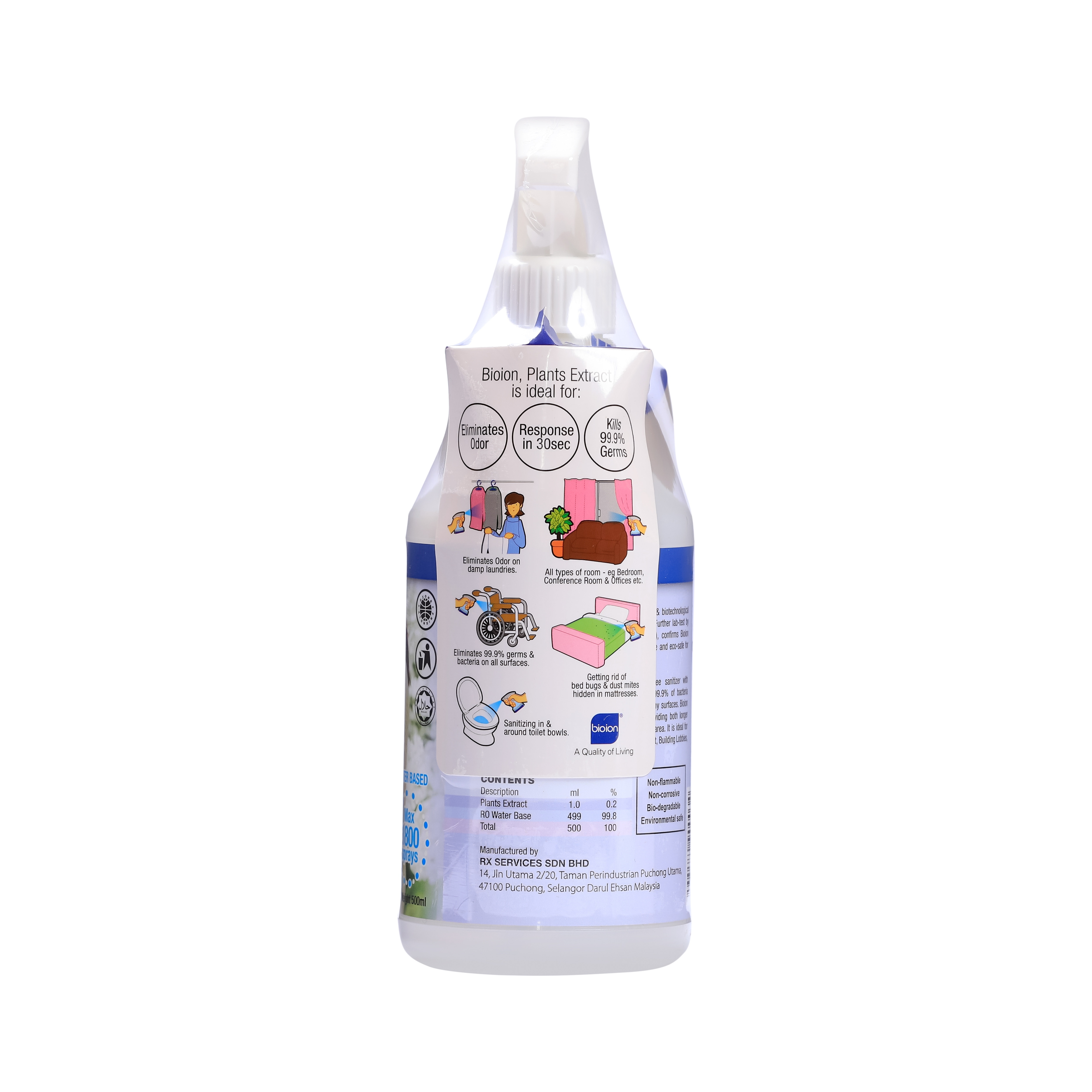 Deo-Sanitizer Original Fragrance Free 500ml