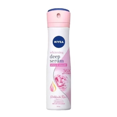 NIVEA Xịt Ngăn Mùi Nivea  Whitening Deep Serum Hokkaido Rose Spray Trắng Da Chuyên Sâu 150ml