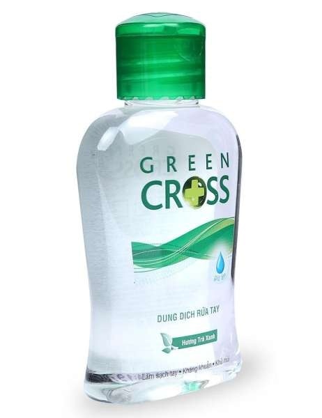 Nước Rửa Tay Khô Green Cross Làm Sạch Tay Kháng Khuẩn Khử Mùi Hương Trà Xanh 100ml