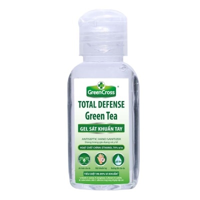 GREEN CROSS Gel Rửa Tay Khô Green Cross Làm Sạch Tay Kháng Khuẩn Khử Mùi Hương Trà Xanh 60ml