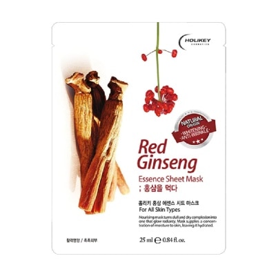 HOLIKEY Mặt Nạ Holikey Red Ginseng Essence Sheet Mask Nhân Sâm Đỏ 25ml