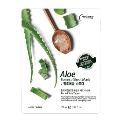 HOLIKEY Mặt Nạ Holikey Aloe Essence Sheet Mask Tinh Chất Lô Hội Thiên Nhiên 25ml