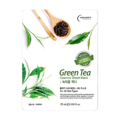 HOLIKEY Mặt Nạ Holikey Green Tea Essence Sheet Mask Tinh Chất Trà Xanh Dưỡng Ẩm Và Ngăn Ngừa Mụn 25ml